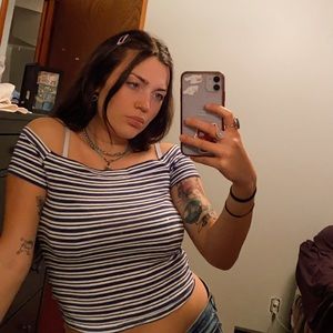 Off the shoulder crop top